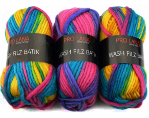    Pro Lana Wash-Filz Batik